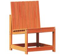 vidaXL Garden Chair Dining Chair Outdoor Seat Chair Wax Brown Solid Wood Pine