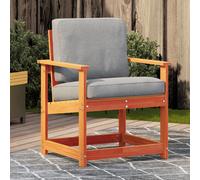 vidaXL Garden Chair Dining Chair Outdoor Seat Chair Wax Brown Solid Wood Pine