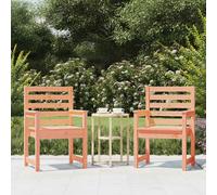 vidaXL Garden Chairs 2 pcs 60x48x91cm Solid Wood Douglas, Brown