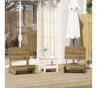 Garden Chairs Outdoor Chair Picnic Chair Patio Seating Solid Wood Pine vidaXL