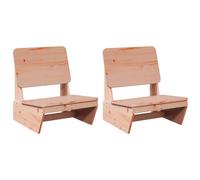 vidaXL Garden Chairs 2 pcs 60x64x70.5 cm Solid Wood Douglas relax chair
