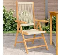 Reclining Garden Chairs Outdoor Chairs Patio Armchair Solid Wood Acacia vidaXL