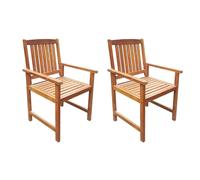 Garden Chairs Outdoor Chair Seat Patio Dining Chair Solid Acacia Wood vidaXL