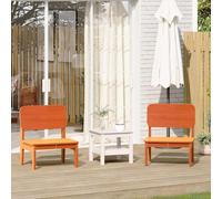 vidaXL Garden Chairs 2 pcs Wax Brown 60x52.5x72 cm Solid Wood Pine