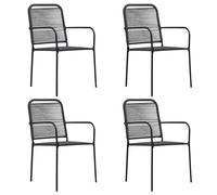 Outdoor Patio Garden Camping Chair Portable Metal Lightweight Furniture 4 Pcs
