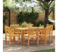 vidaXL Garden Chairs 6 pcs Natural Solid Acacia Wood