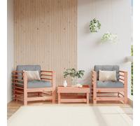 Middle Sofas Patio Wooden Sectional Sofa with Cushions Solid Wood Pine vidaXL