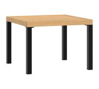 vidaXL Garden Coffee Table Patio Table Outdoor Table Black Powder-coated Steel