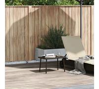 vidaXL Garden Coffee Table Rectangular Brown 60x40x37 cm Poly Rattan