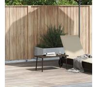 vidaXL Garden Coffee Table Rectangular Brown 80x40x37 cm Poly Rattan