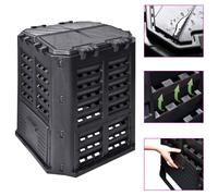 vidaXL Garden Composter Black 68.9x68.9x83.9 cm 360 L, Black