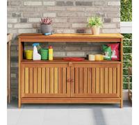 vidaXL Garden Console Table 110x35x75 cm Solid Wood Acacia