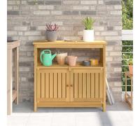 VidaXL Garden Console Table Light 80 X 35 X 75 Cm