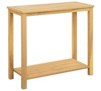 vidaXL Garden Console Table with Storage Light Acacia 80 x 35 x 75 cm
