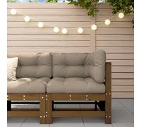 vidaXL Garden Corner Sofa Honey Brown Solid Wood Pine