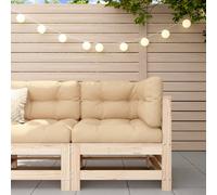 vidaXL Garden Corner Sofa Solid Wood Pine