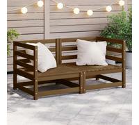 vidaXL Garden Corner Sofas 2 pcs Honey Brown Solid Wood Pine