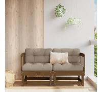 vidaXL Garden Corner Sofas 2 pcs Honey Brown Solid Wood Pine