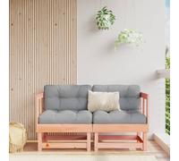 Corner Sofa 2pc Solid Pinewood (untreated) Natural Douglas 61x61x62 cm Outdoor.