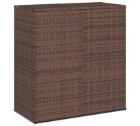 vidaXL Garden Cushion Box PE Rattan 100x49x103.5 cm Brown