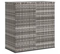 (grey, 100 x 49 x 103.5 cm) vidaXL Garden Cushion Box PE Rattan Patio Storage Box Multi Colours/Sizes