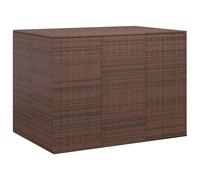 vidaXL Garden Cushion Box PE Rattan 145x100x103 cm Brown UK HOT