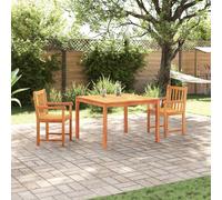vidaXL Garden Dining Set 3 pcs Brown Solid Acacia wood, Brown