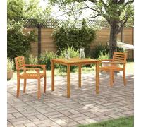 vidaXL Garden Dining Set 3 pcs Brown Solid Acacia Wood