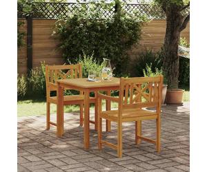 vidaXL Garden Dining Set 3 pcs Brown Solid Acacia wood