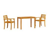vidaXL Garden Dining Set 3 pcs Brown Solid Acacia Wood