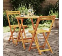 vidaXL Garden Dining Set 3 pcs Oil Natural Solid Acacia Wood