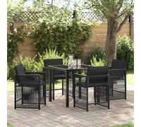 Garden Dining Set Poly Rattan Outdoor Furniture Terrace Set Patio Dining vidaXL