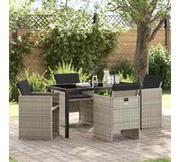 Garden Dining Set Poly Rattan Outdoor Furniture Patio Terrace Modern vidaXL