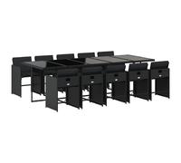vidaXL Garden Dining Set | Black