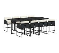 vidaXL Garden Dining Set | Black