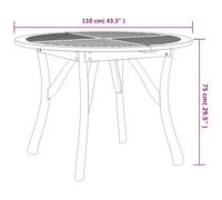 vidaXL Garden Dining Set Outdoor Table and Armchairs 5 Piece Solid Wood Acacia