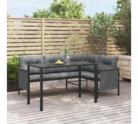 vidaXL Garden Dining Table Outdoor Table Sofa Coffee Table Anthracite Steel