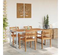 vidaXL Garden Dining Table Grey 160 x 80 x 75 cm