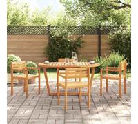 vidaXL Garden Dining Table Oval 150x90x75 cm Solid Wood Acacia