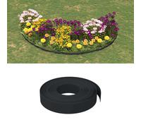 vidaXL Garden Edging Black 10 m 10 cm Polyethylene UK