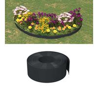 vidaXL Garden Edging Black 10 m 20 cm Polyethylene