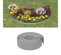 vidaXL Garden Edging Grey 10 m 15 cm Polyethylene UK