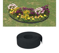 vidaXL Garden Edgings 4 pcs Black 10 m 15 cm Polyethylene