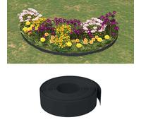 vidaXL Garden Edgings 4 pcs Black 10 m 15 cm Polyethylene UK