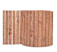 vidaXL Garden Fence Bark 1000x30cm Outdoor Lawn Screen Border Edging Barrier