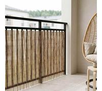 vidaXL Garden Fence Carbonized