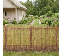 vidaXL Garden Fence Carbonized 300 x 100 cm Reed