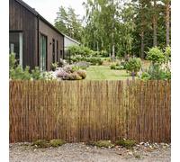 vidaXL Garden Fence Carbonized 300 x 90 cm Reed