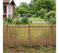 vidaXL Garden Fence Carbonized 400 x 100 cm Reed