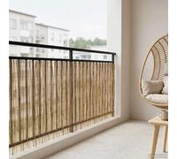 vidaXL Garden Fence Carbonized 500 x 100 cm Reed